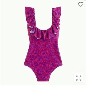 J. Crew Ruffle One Piece Liberty Glenjade floral